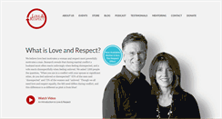Desktop Screenshot of loveandrespect.com